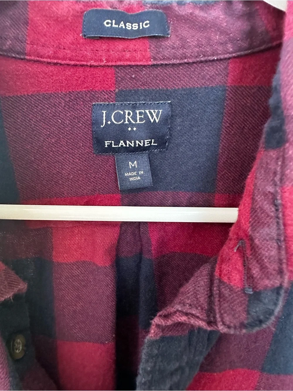 J. Crew Red and Black Buffalo Plaid Flannel Shirt